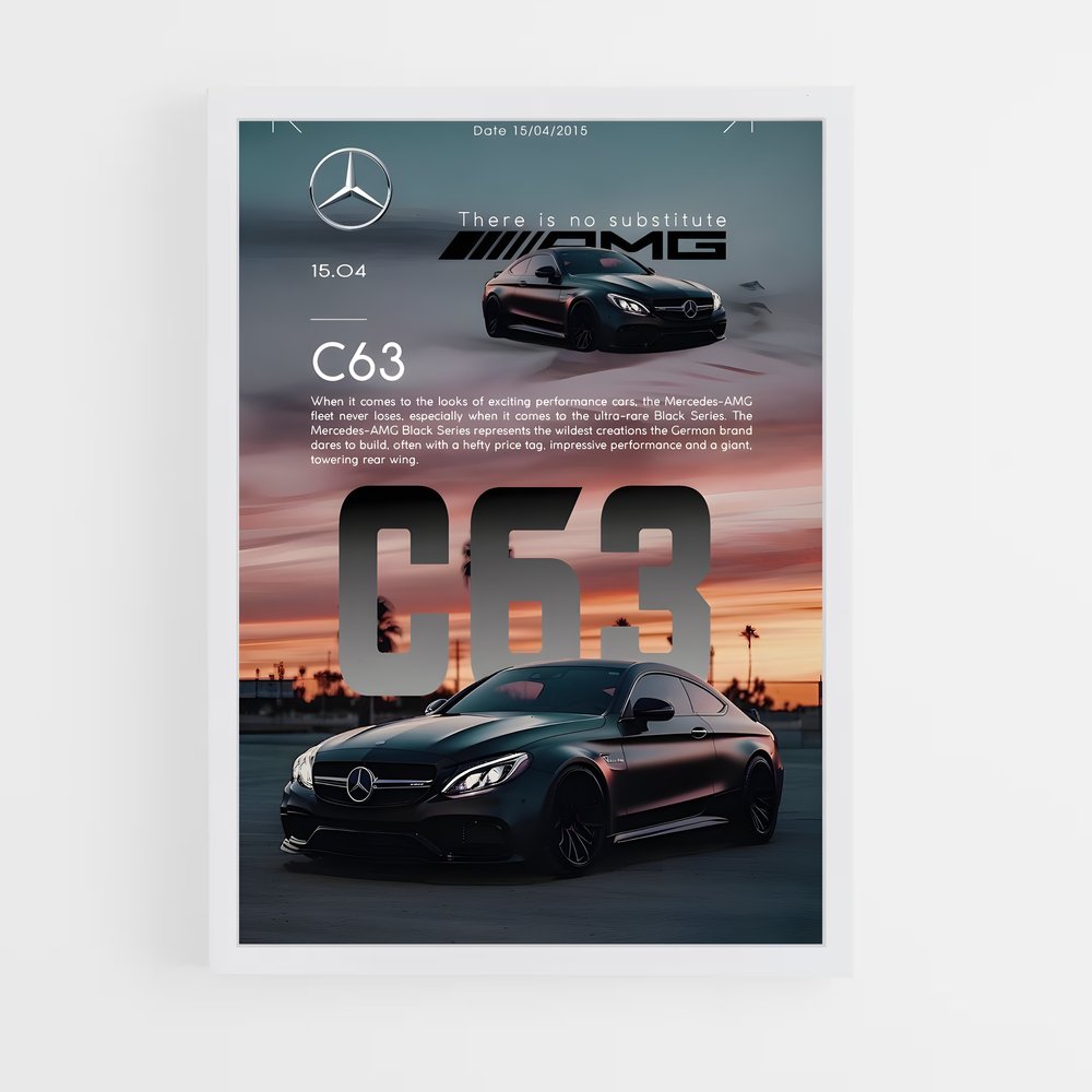 Poster Luxe de Performance – affiche Mercedes (vue 3)